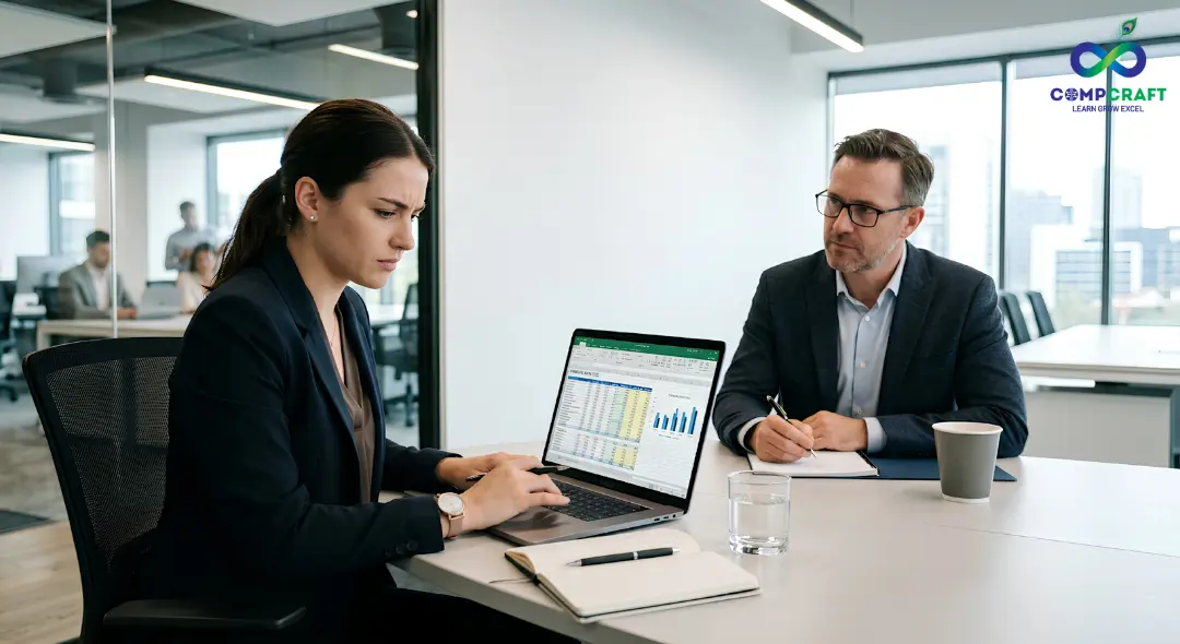 excel interview test scenario data analysis job skills mumbai