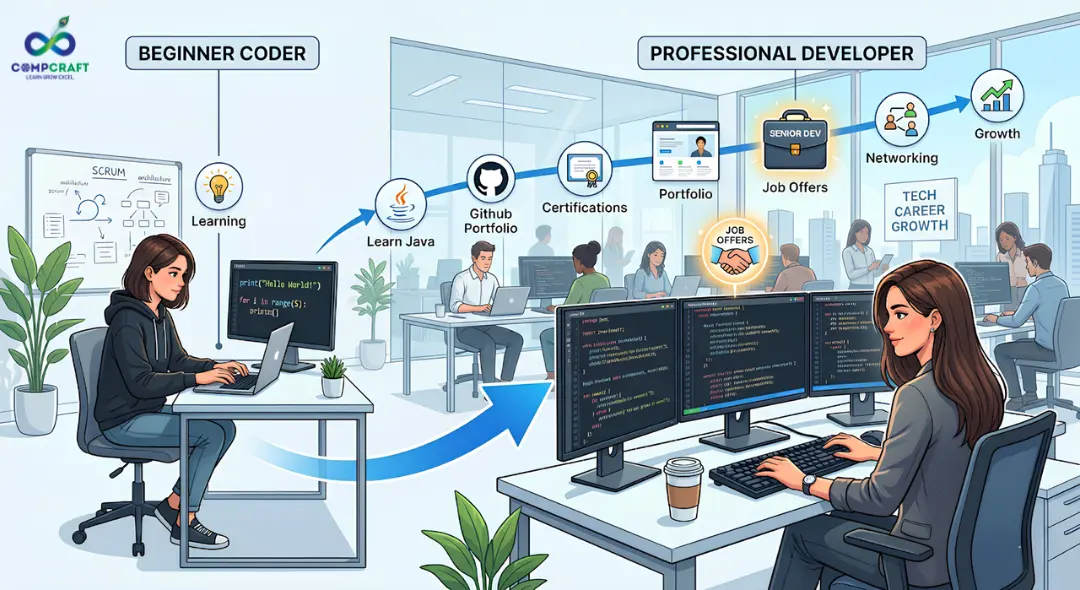 programmer career path from beginner to professional developer
