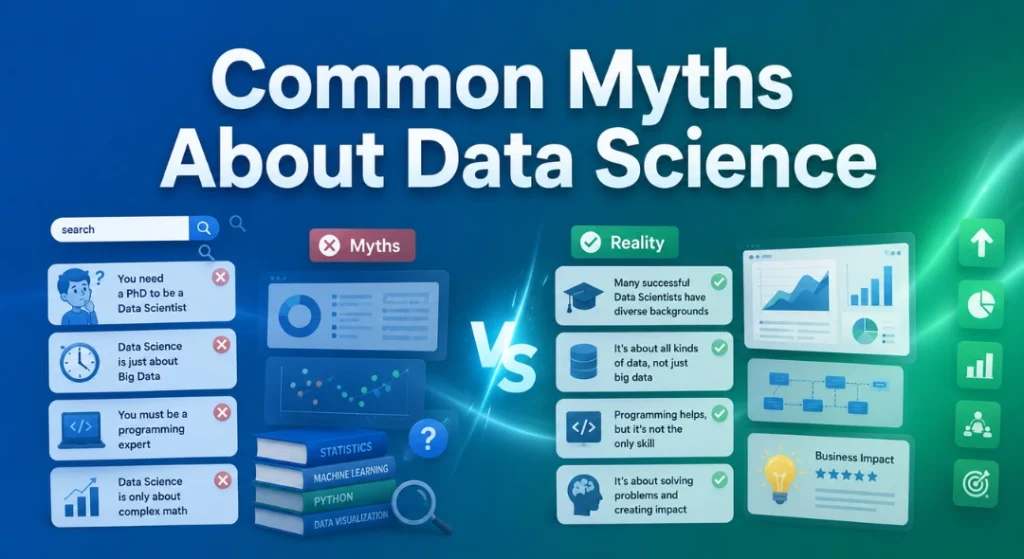 Don't let myths stop you! CompCraft debunks common data science myths. Explore our data science course in Charni Road, Mumbai. Enroll Today!