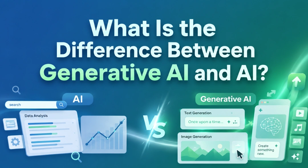 Confused between AI and Generative AI? CompCraft explains the difference simply. Explore our AI course in Charni Road, Mumbai. Enroll today!