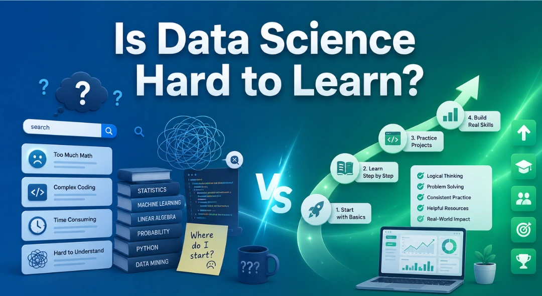 Wondering if data science is hard to learn? Get clarity with CompCraft's data science course in Charni Road, Mumbai. Start learning today!